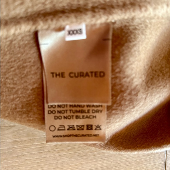 The Curated Women’s Tan Cashmere and Wool Blend Coat - Picture 8 of 9